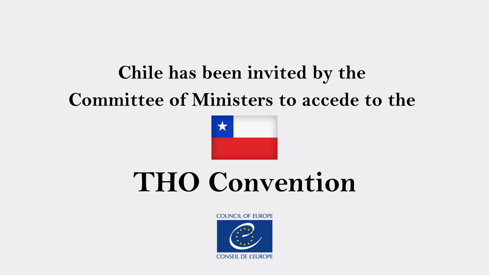 Chile invited to accede the Convention against Trafficking in Human Organs